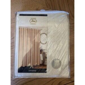 Chris a Shower Curtain 72x72" - Ivory Classic Embroidered Floral Stems W Flowers